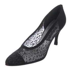 STUART WEITZMAN Animal Print Glitter Accents Pumps Size 7 Wide